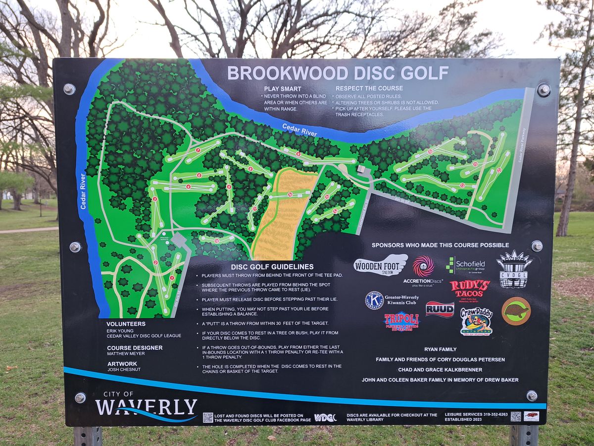 Course Map Sign