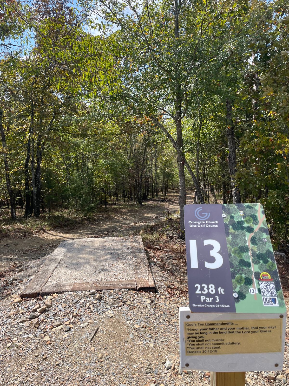 Hole 13. Watch out for first tree on right.