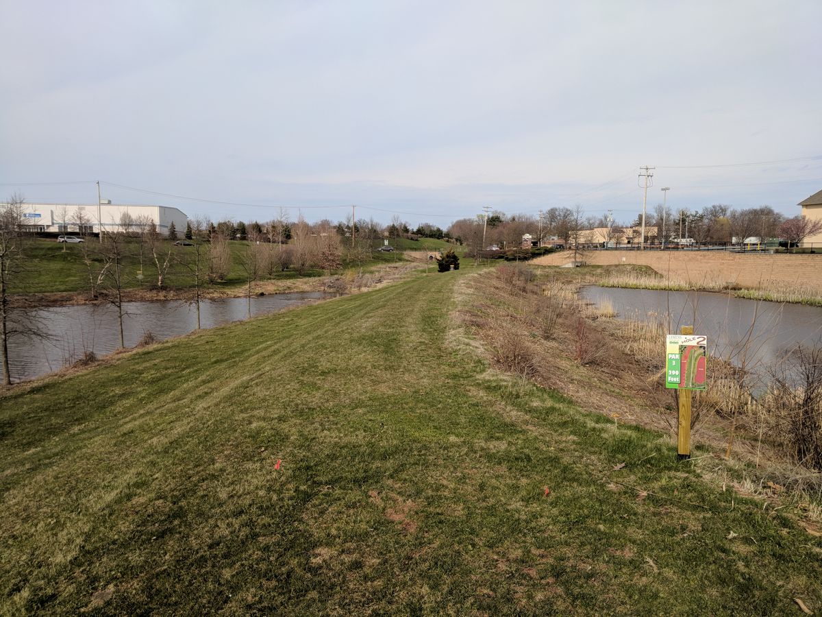 Hole #2 fairway. OB left and right in the water. Need something straight.