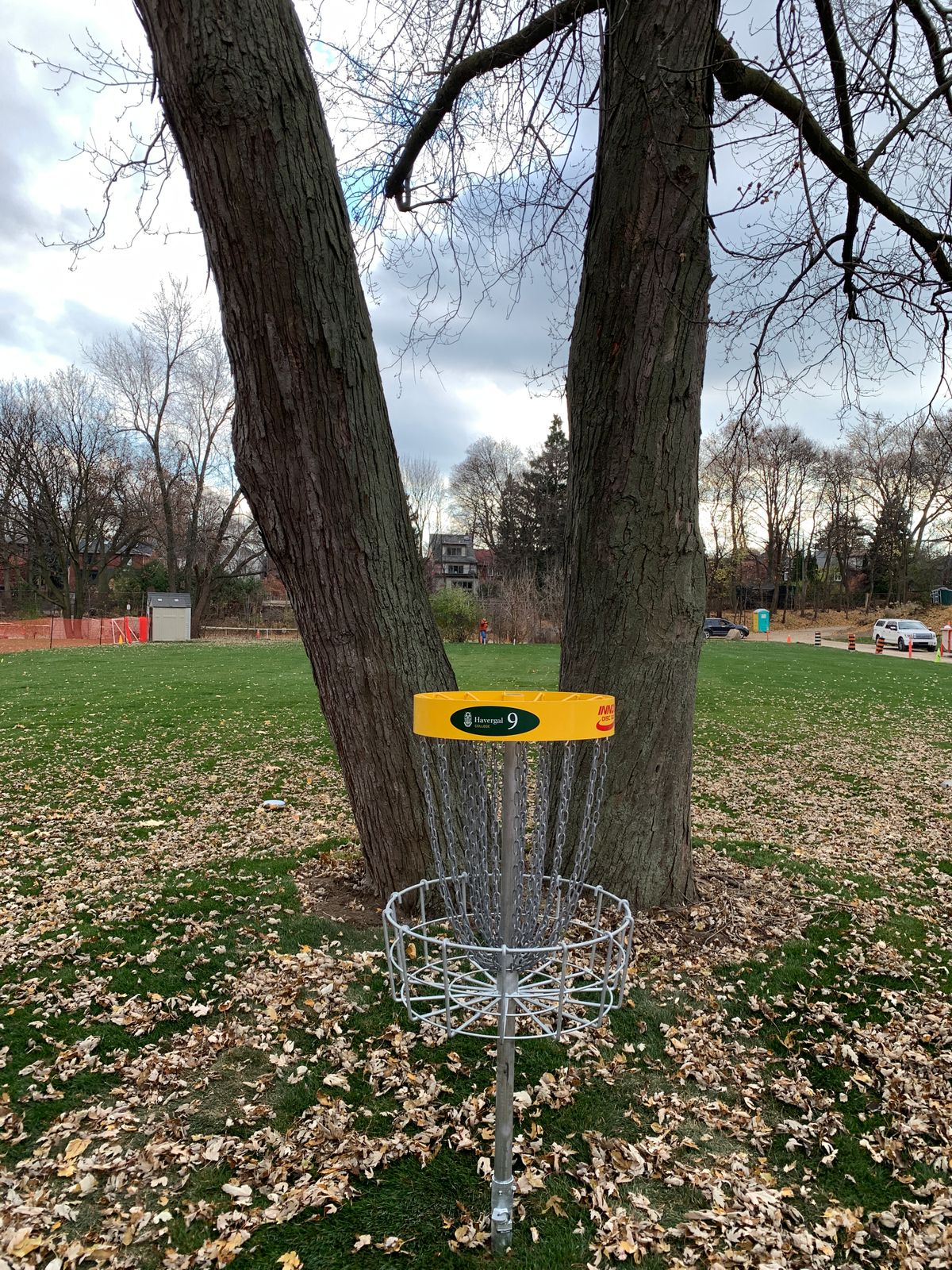 Hole 9 basket.