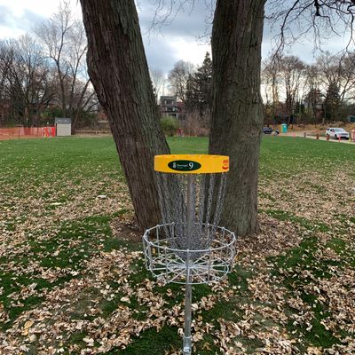 Hole 9 basket.