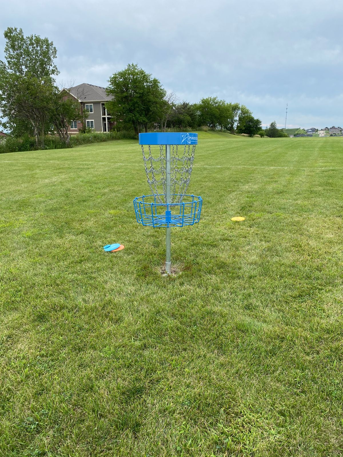 Hole one basket.