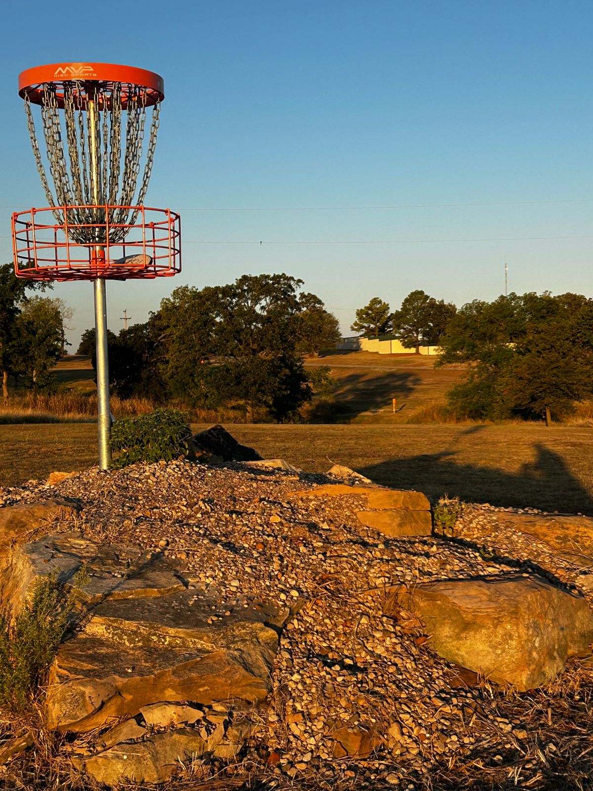 Green looking back at fairway