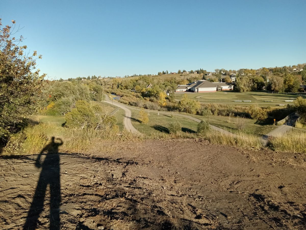 View from tee of hole 23.