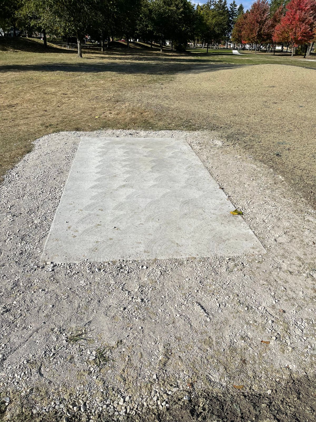 New tee pads are installed.