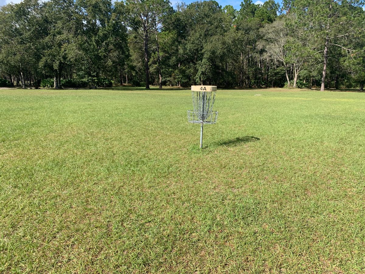 Hole 4a wide open near basket
