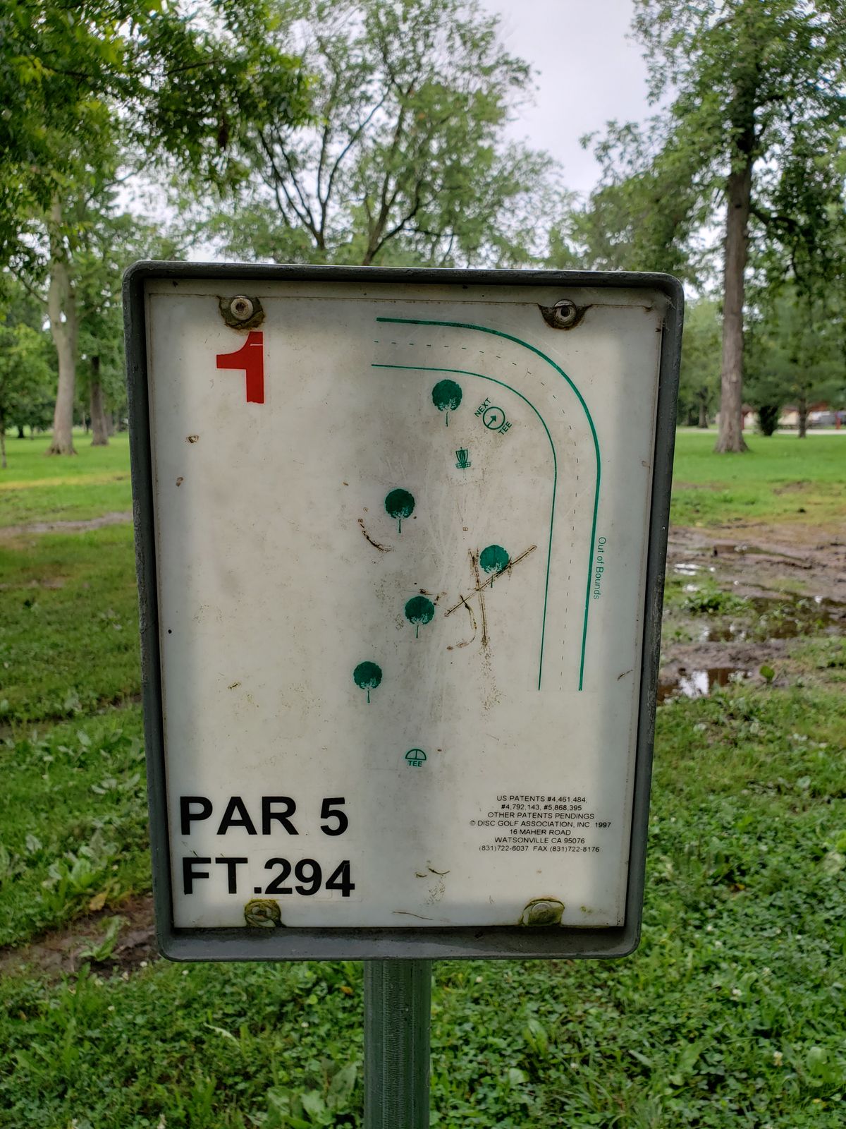 #1 Tee sign.