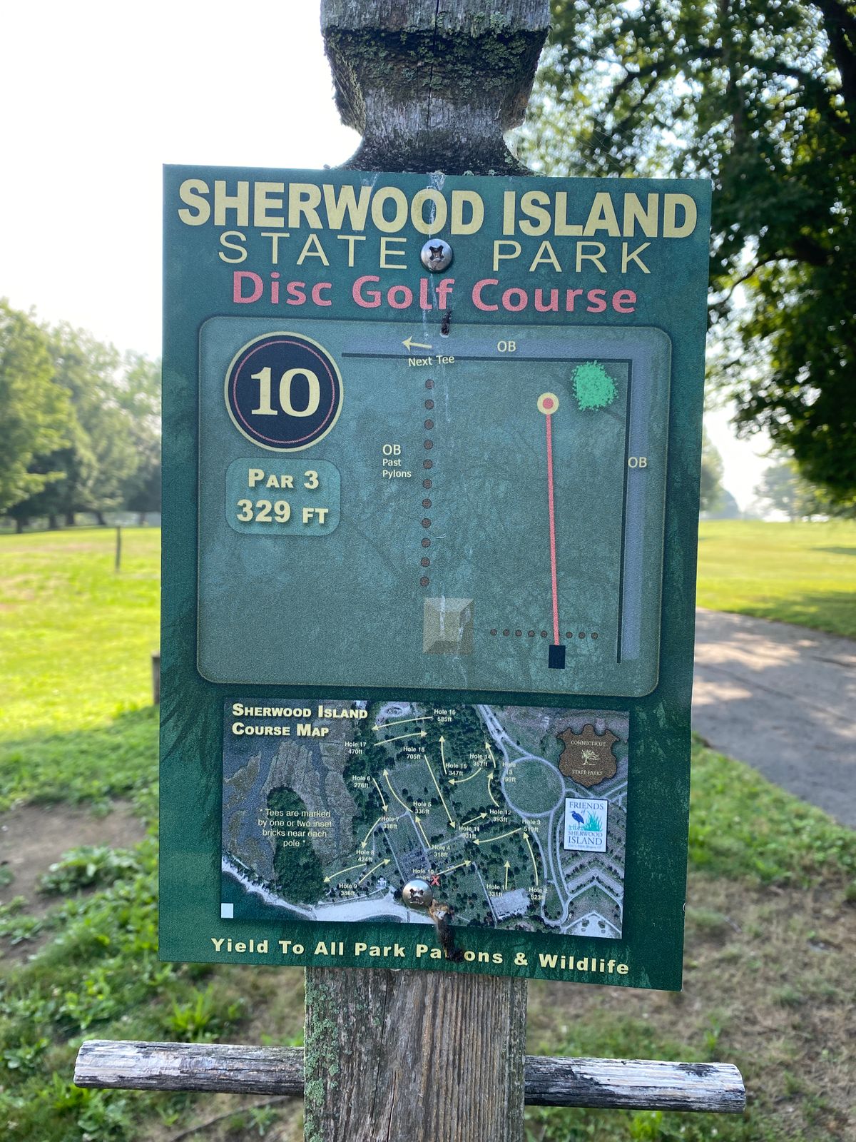 Original 10th; out of play — basket has been removed.