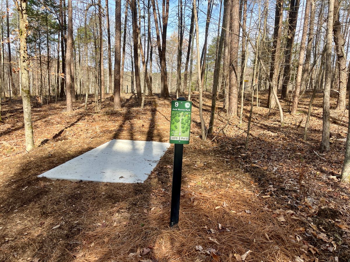 Hole 9 tee