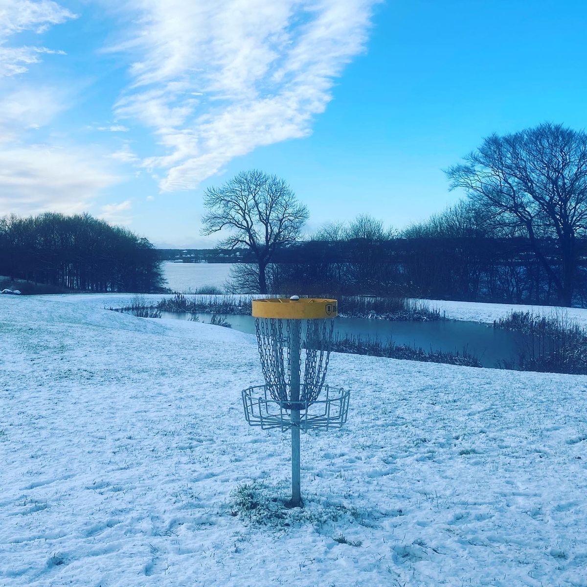 Hole 16’s basket has a view
