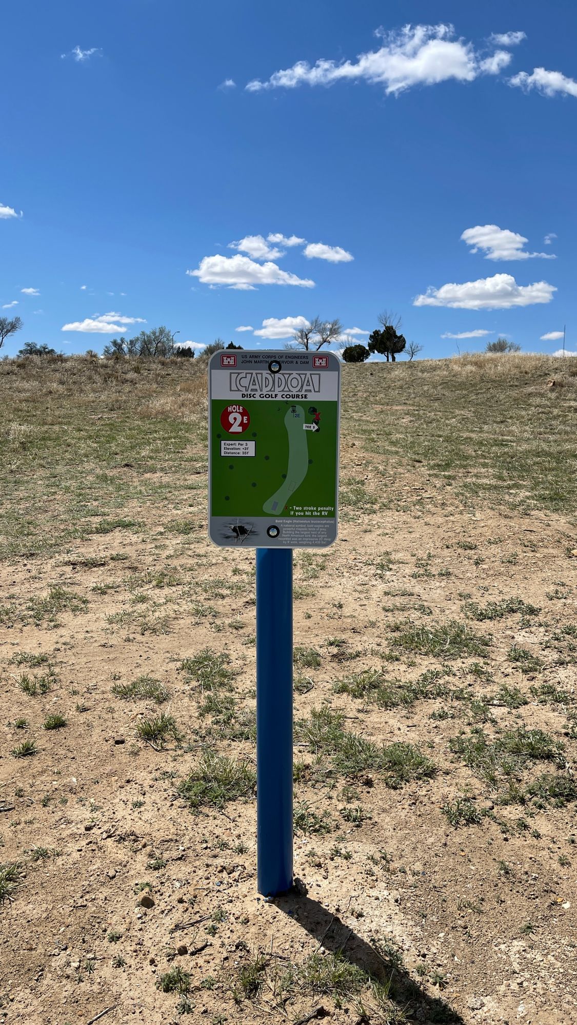 Hole 2 sign