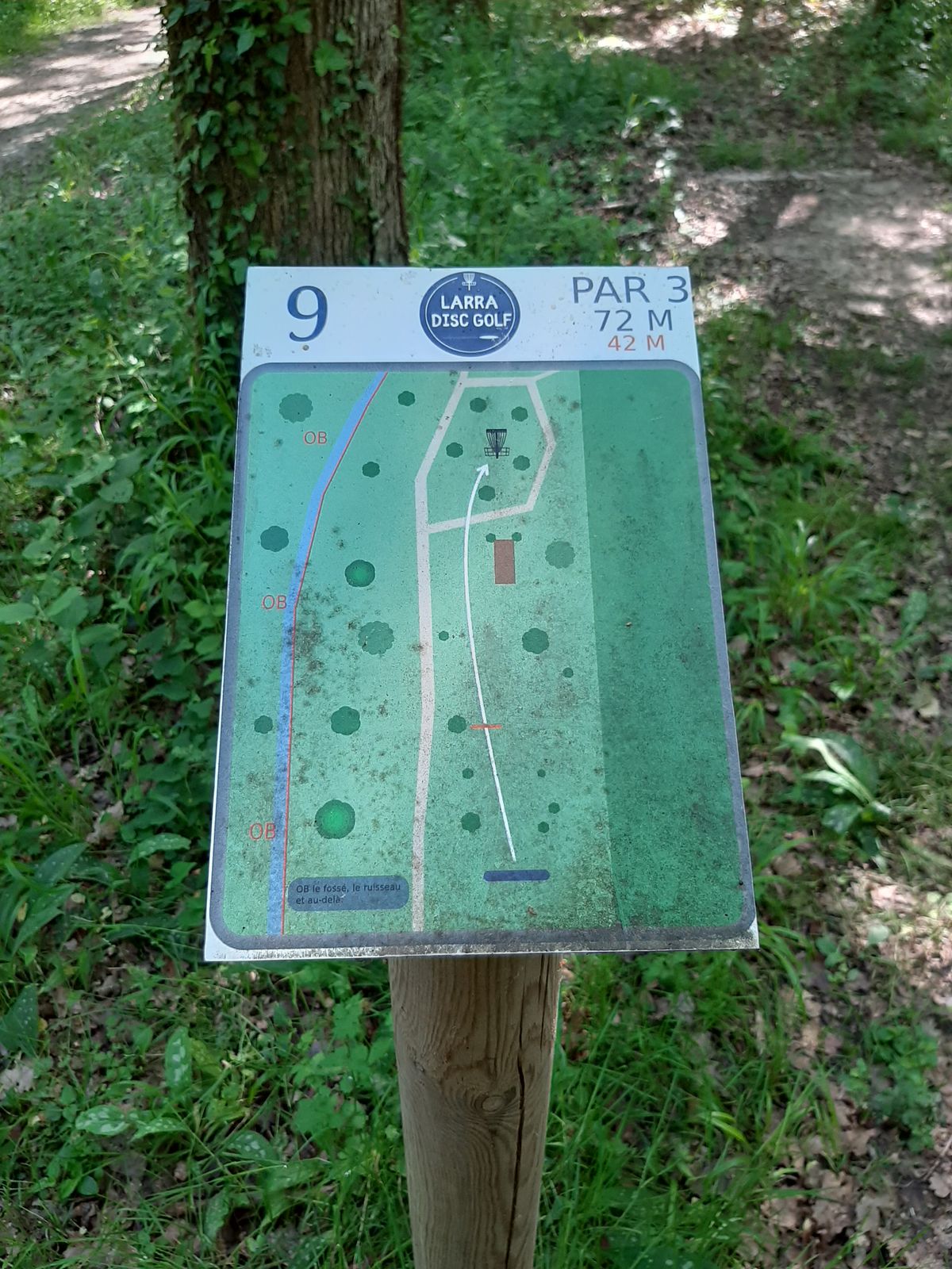 Quels distances choisir ??? Udisc ou le terrain ???? Beaucoup de modification à faire sur udisc. Merci