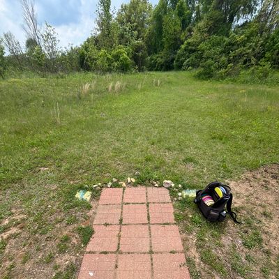 An idea of the tee pad and signage situation