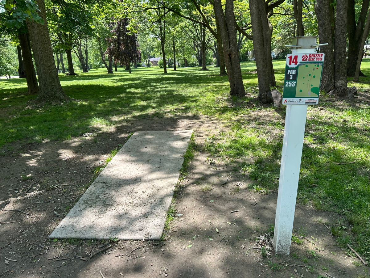 Hole 14 tee