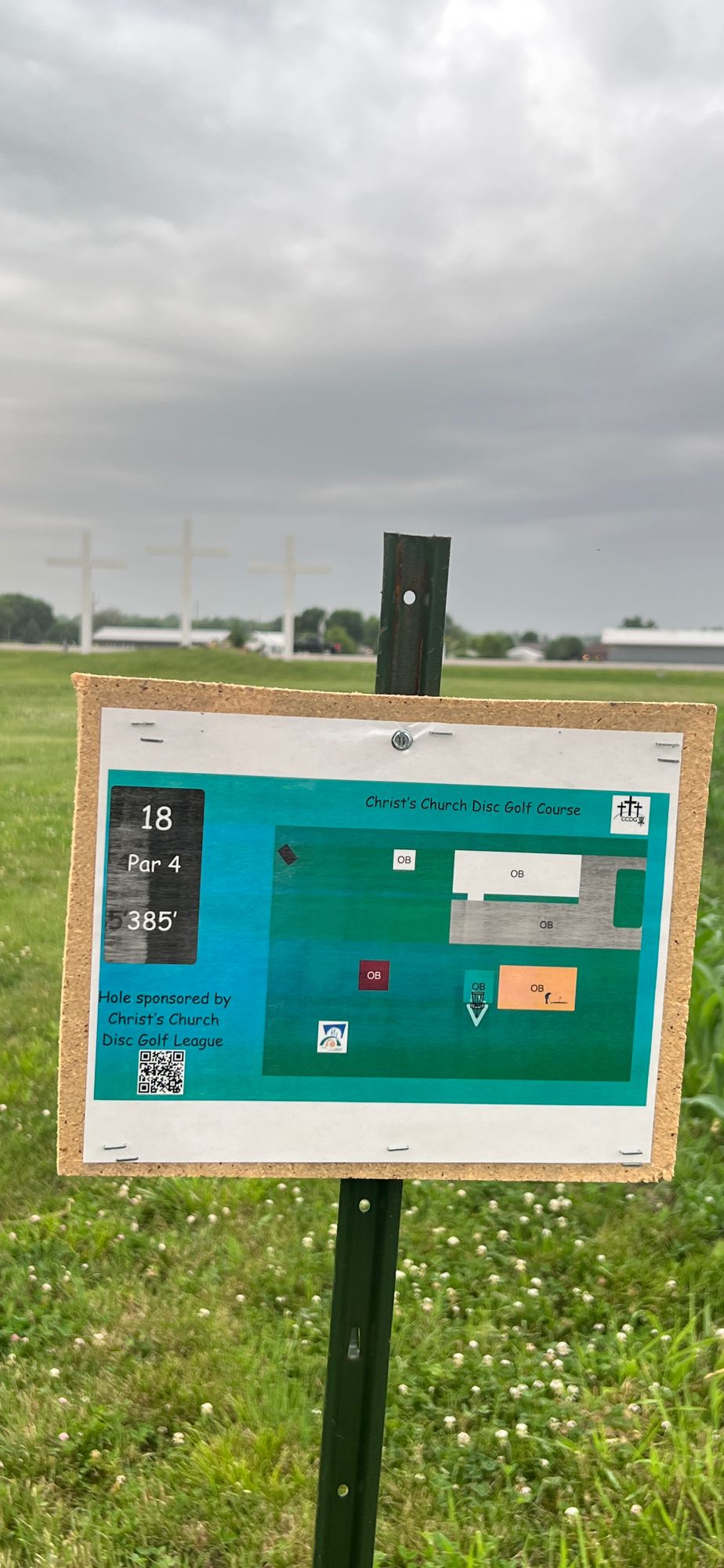 hole 18 sign/pad