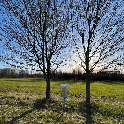 Hole 3 long white basket.