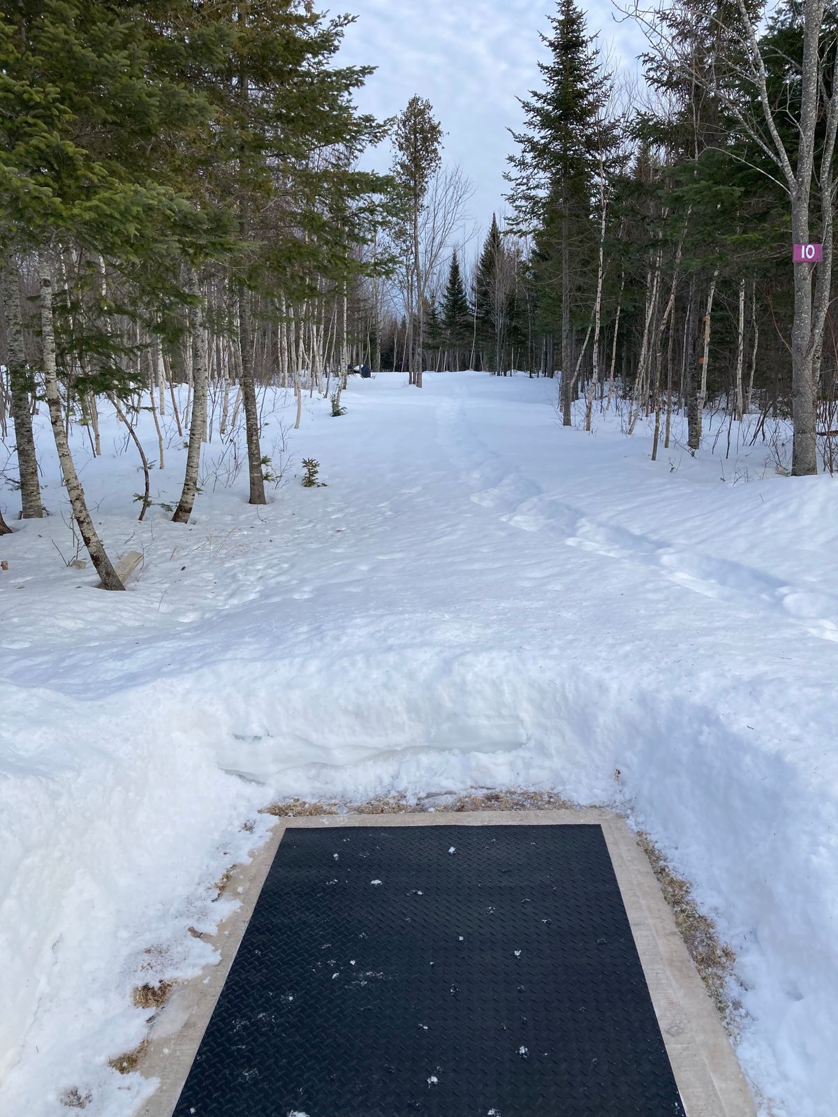 Hole 10 in late January 2023