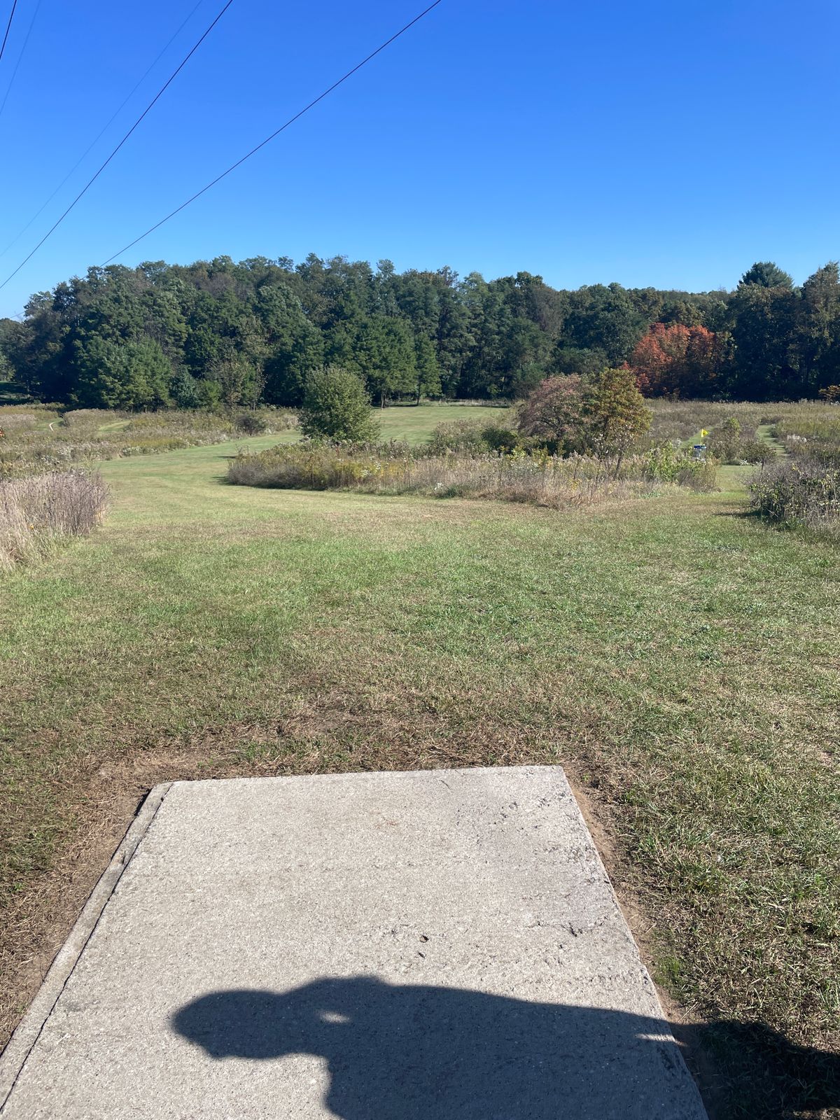 View from one of the long tee pads on the north course.