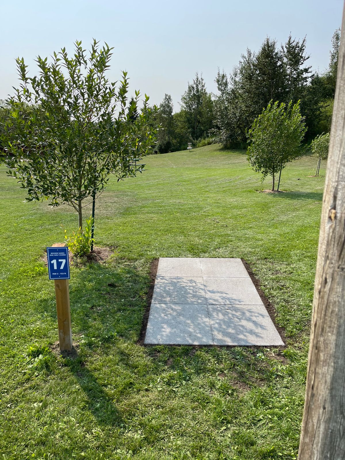 All 18 teepads are installed now with new tee signs