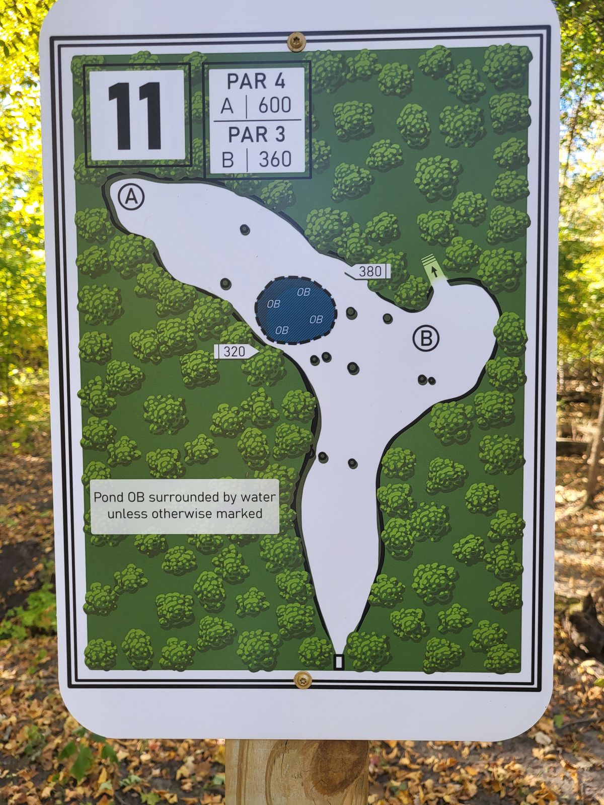 Hole 11 teesign
