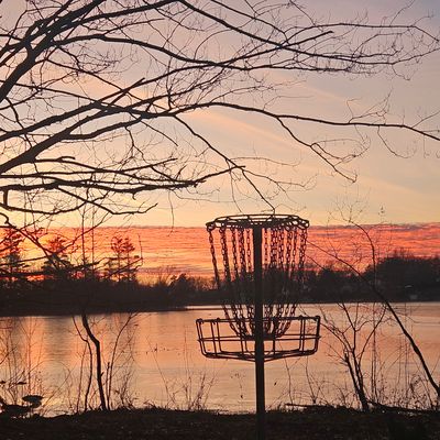 Sunset on hole #15