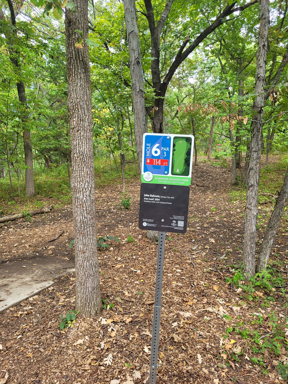 Hole 6 - straight shot, slight up hill