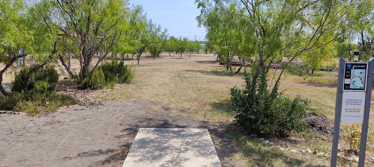 Hole 18 tee box.