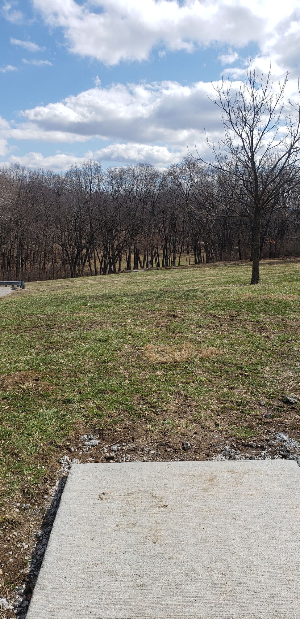 Hole 7 from the tee pad chaingang 4 life