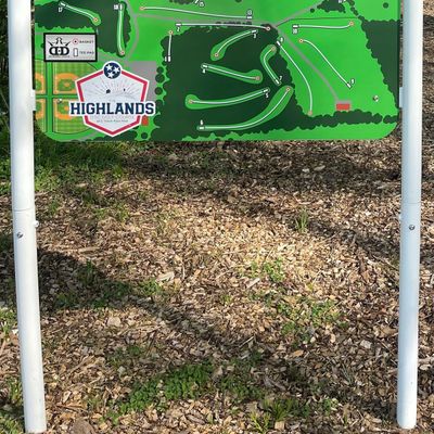 The Highlands at J. Travis Price Park - Course Kiosk Sign