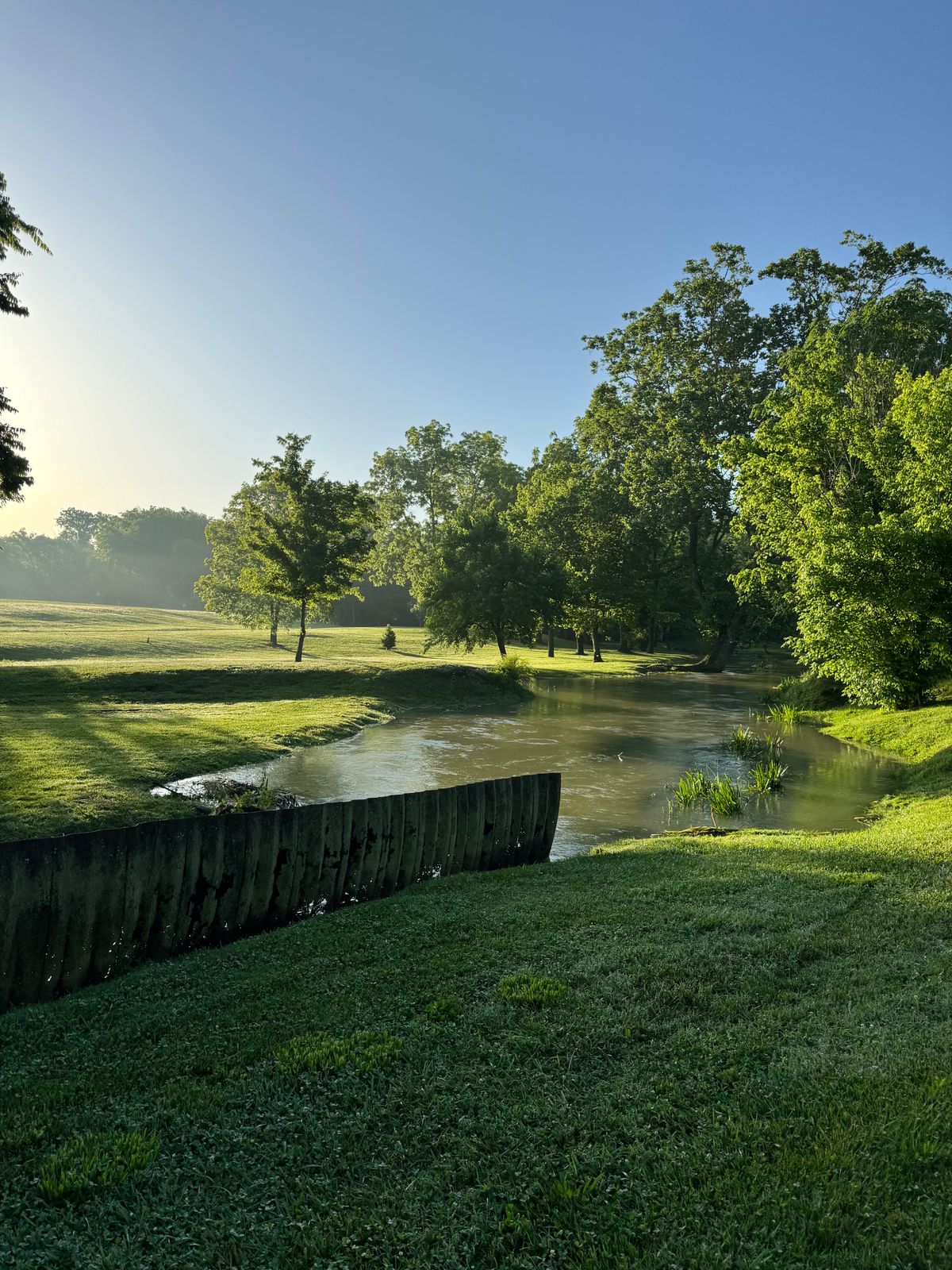 Walk from hole 1 to 2. Looking at hole 3 from the side.