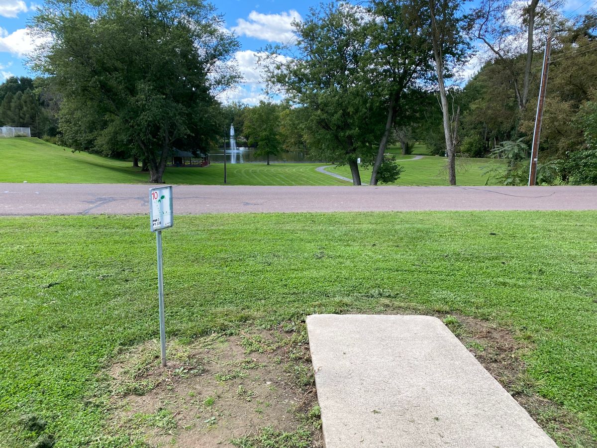 Tee pad is across the street