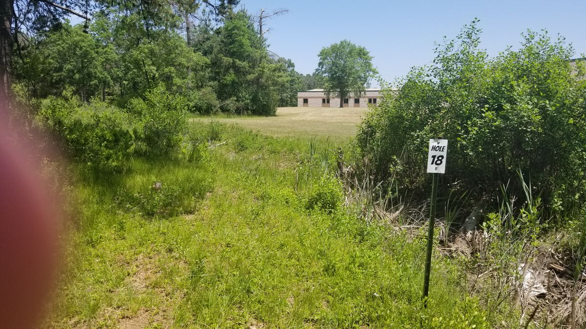Hole 18 finishes back at Hole 1 basket.