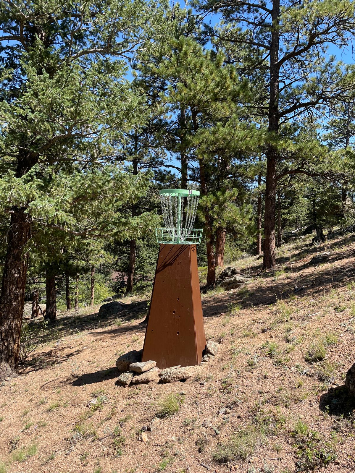 Hole 18 basket