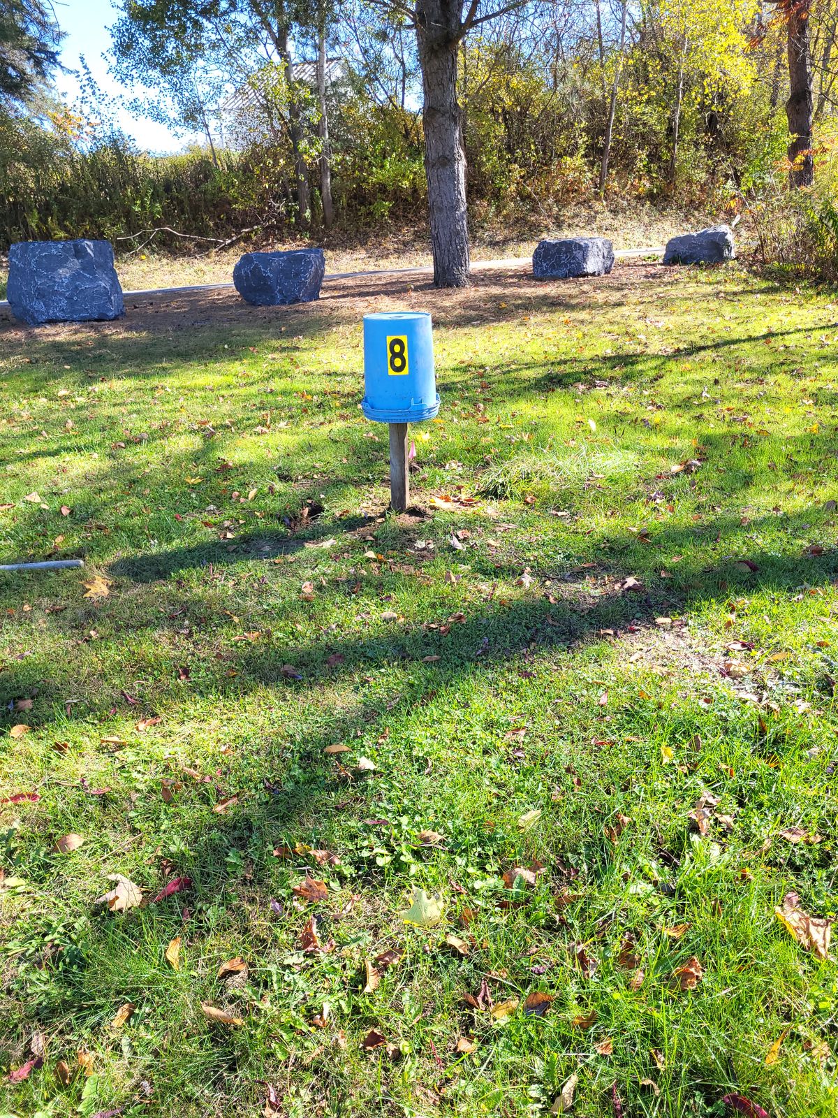 Hole 9 target