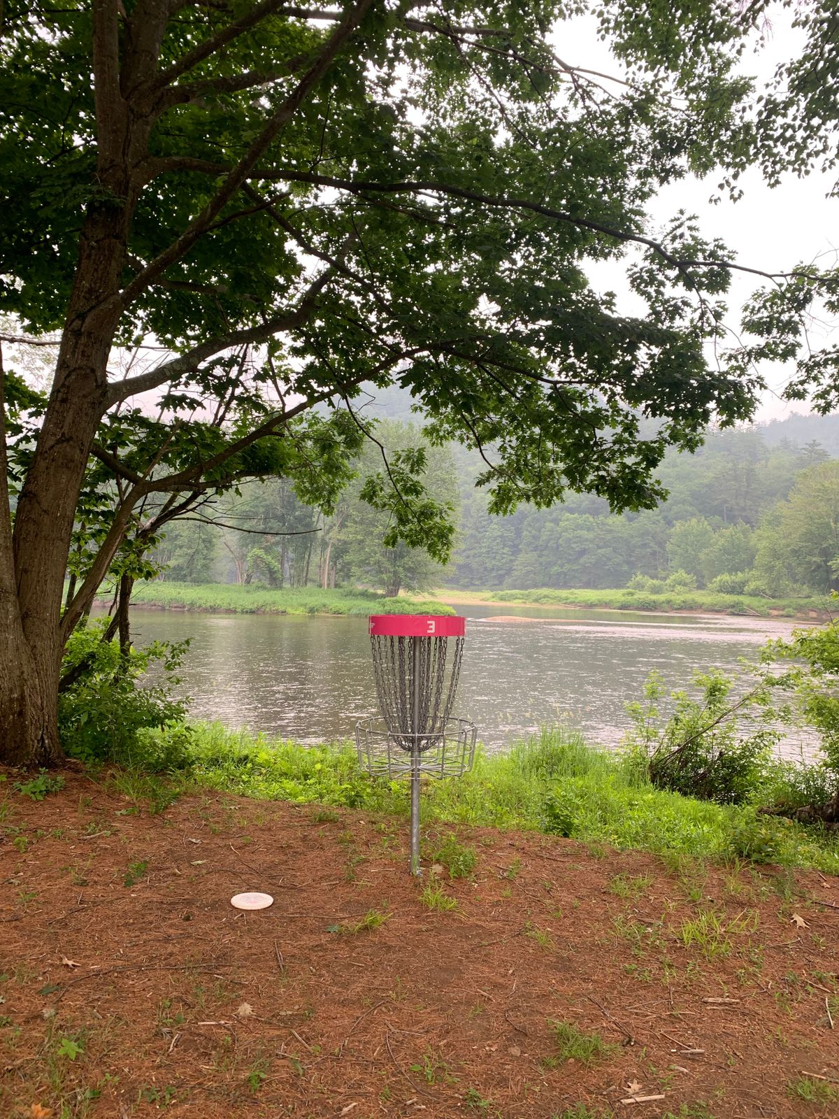 Hole 3 view in the rain