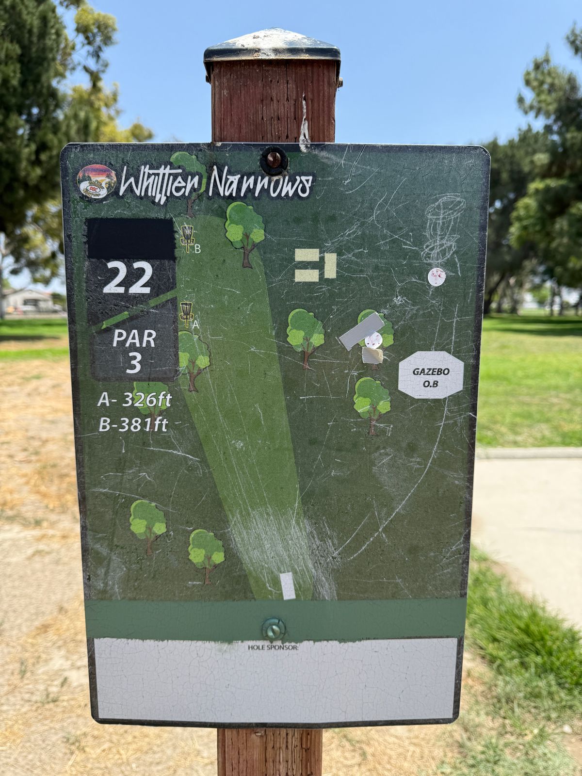 Hole 22 Sign