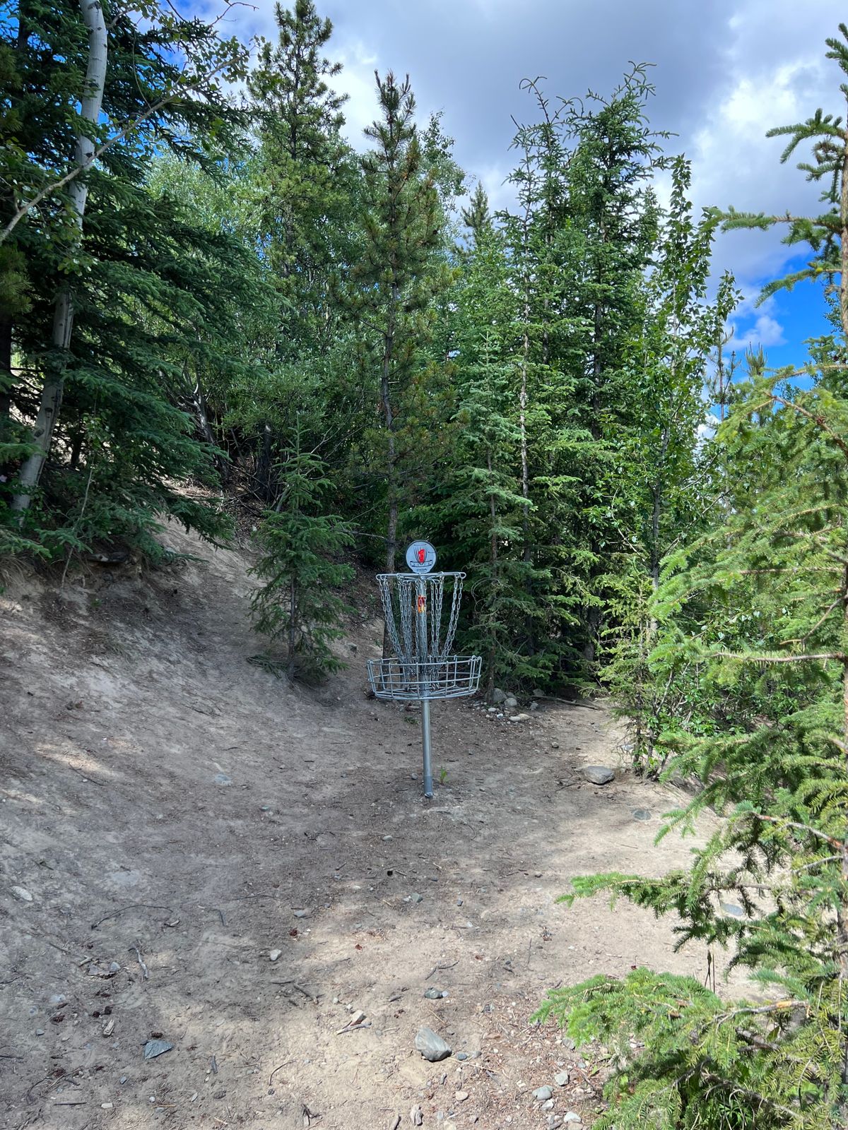 Hole 1 basket