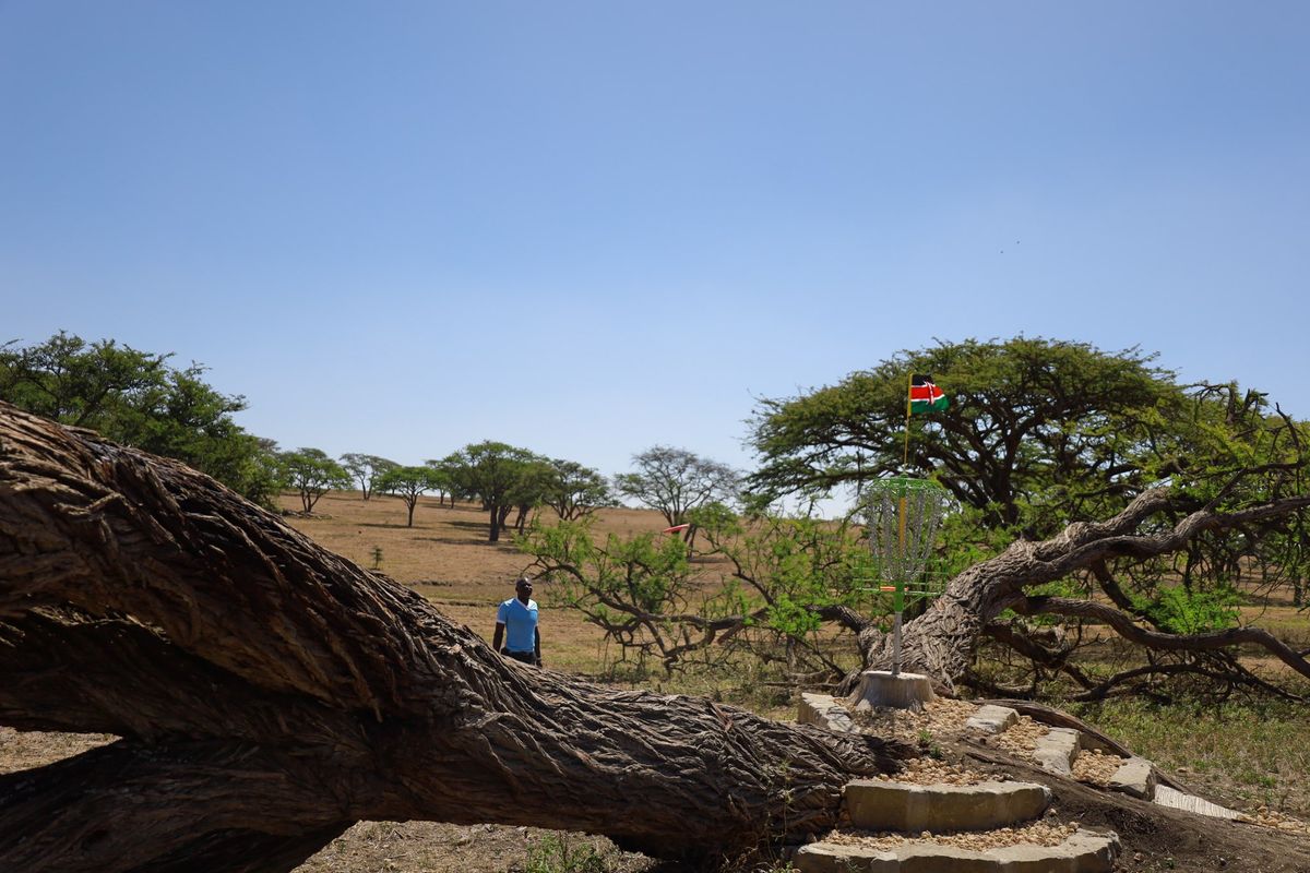 Hole 1 at the Kenya Open 2023