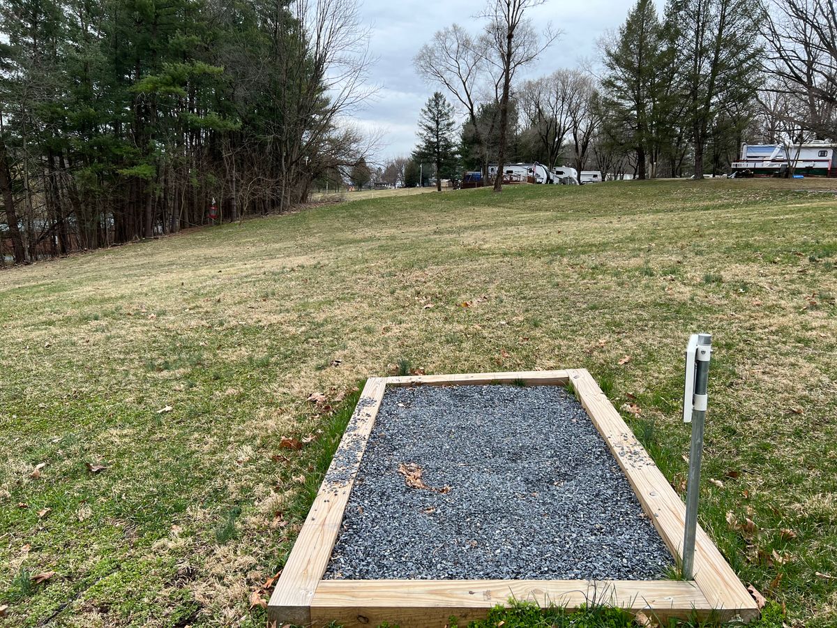That gravel is like throwing in a sand box