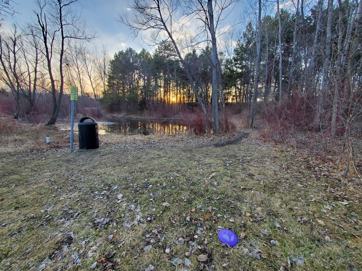 Hole 9 at sunset
