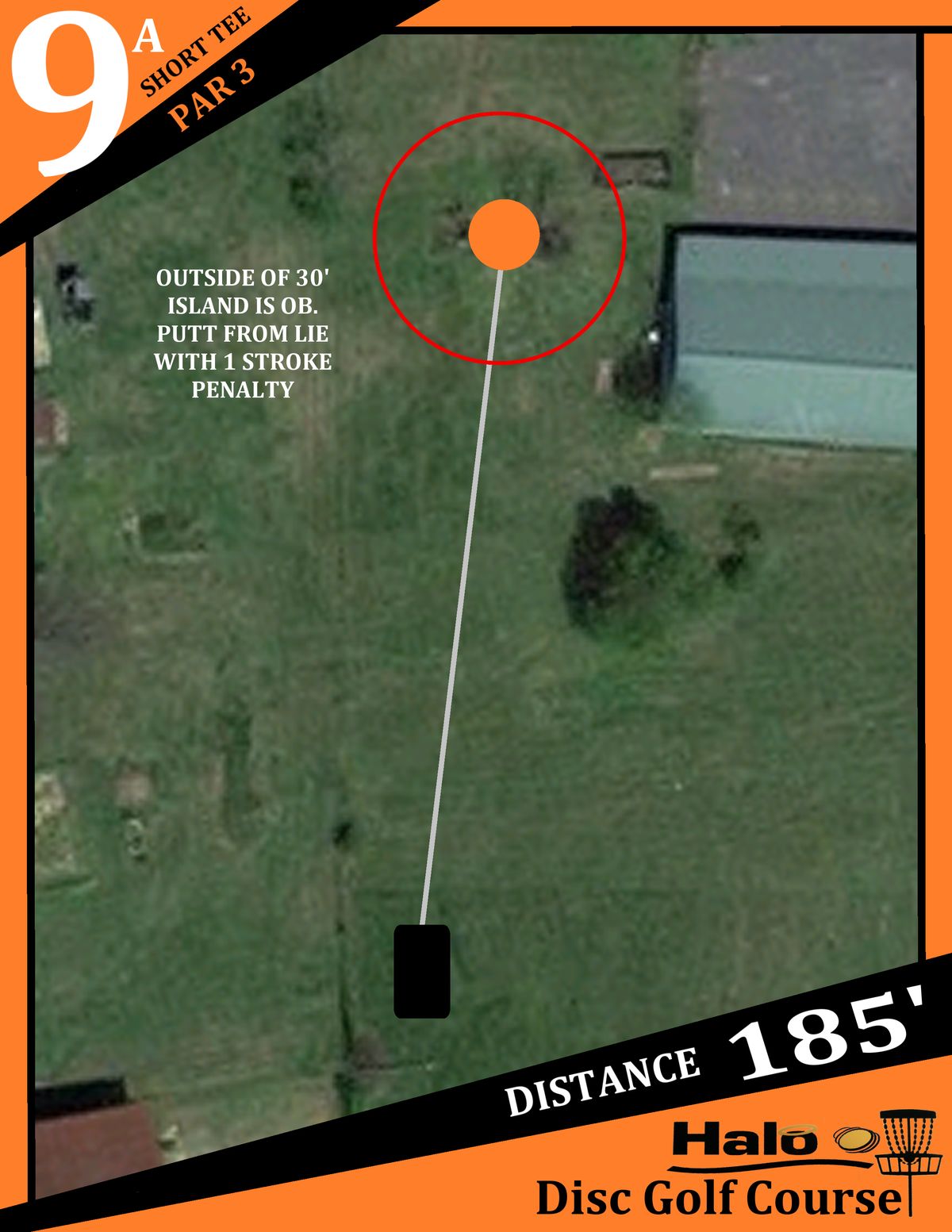 Hole 9A Tee Sign