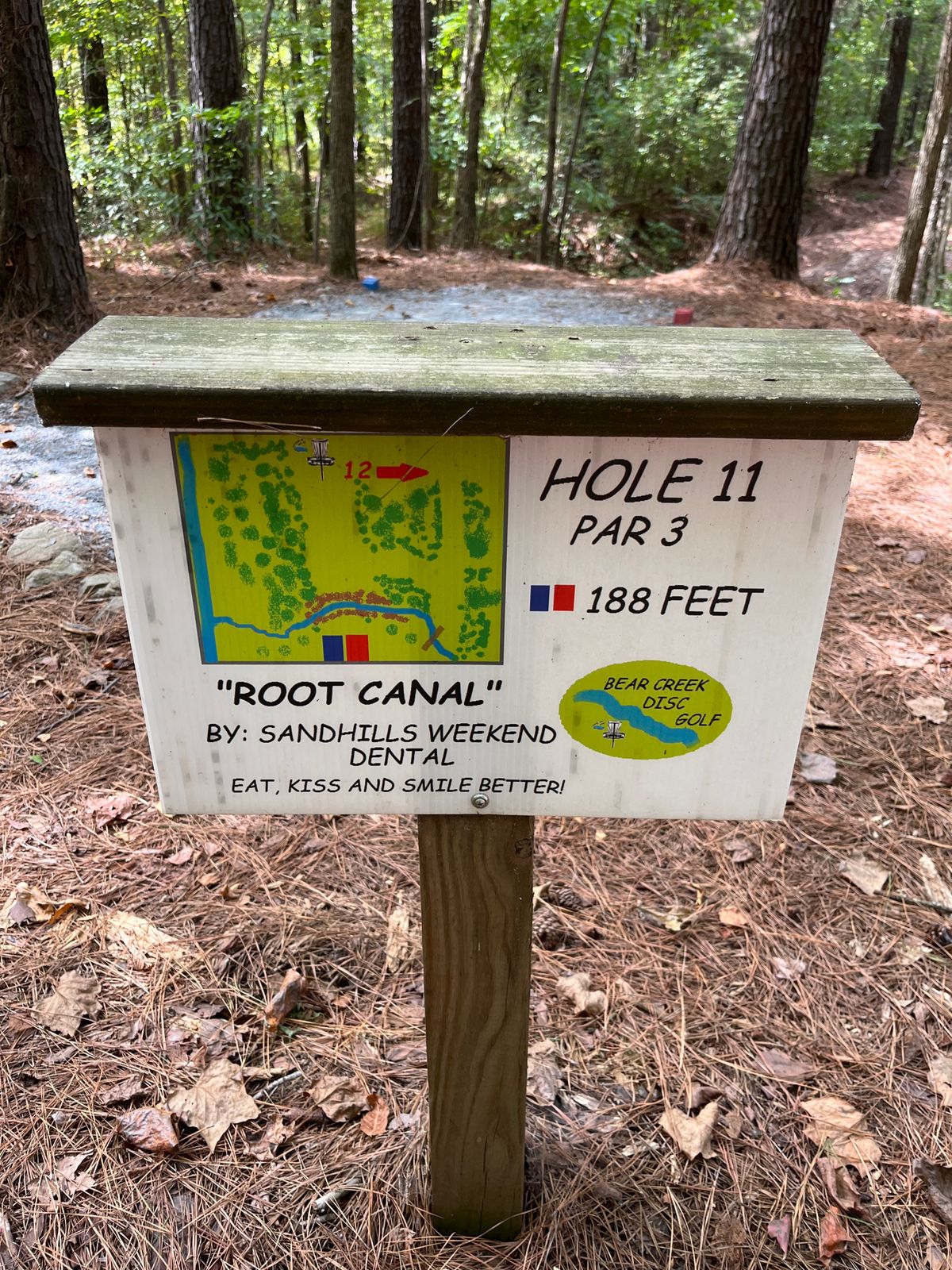 Hole 11 sign