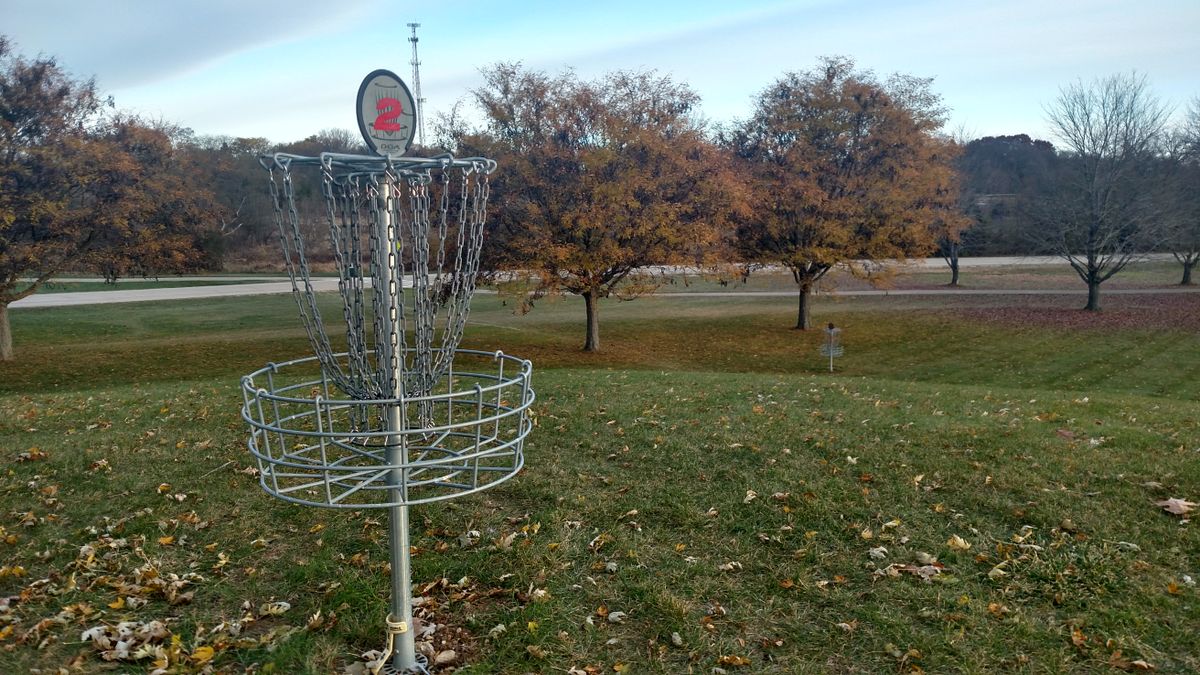 Hole#3 basket behind Hole #2 basket