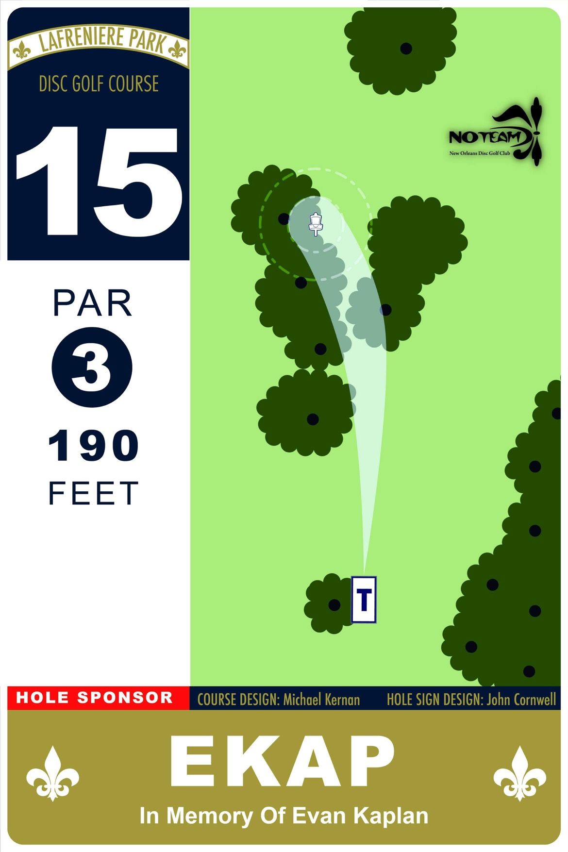 Hole 15 sign