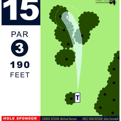 Hole 15 sign