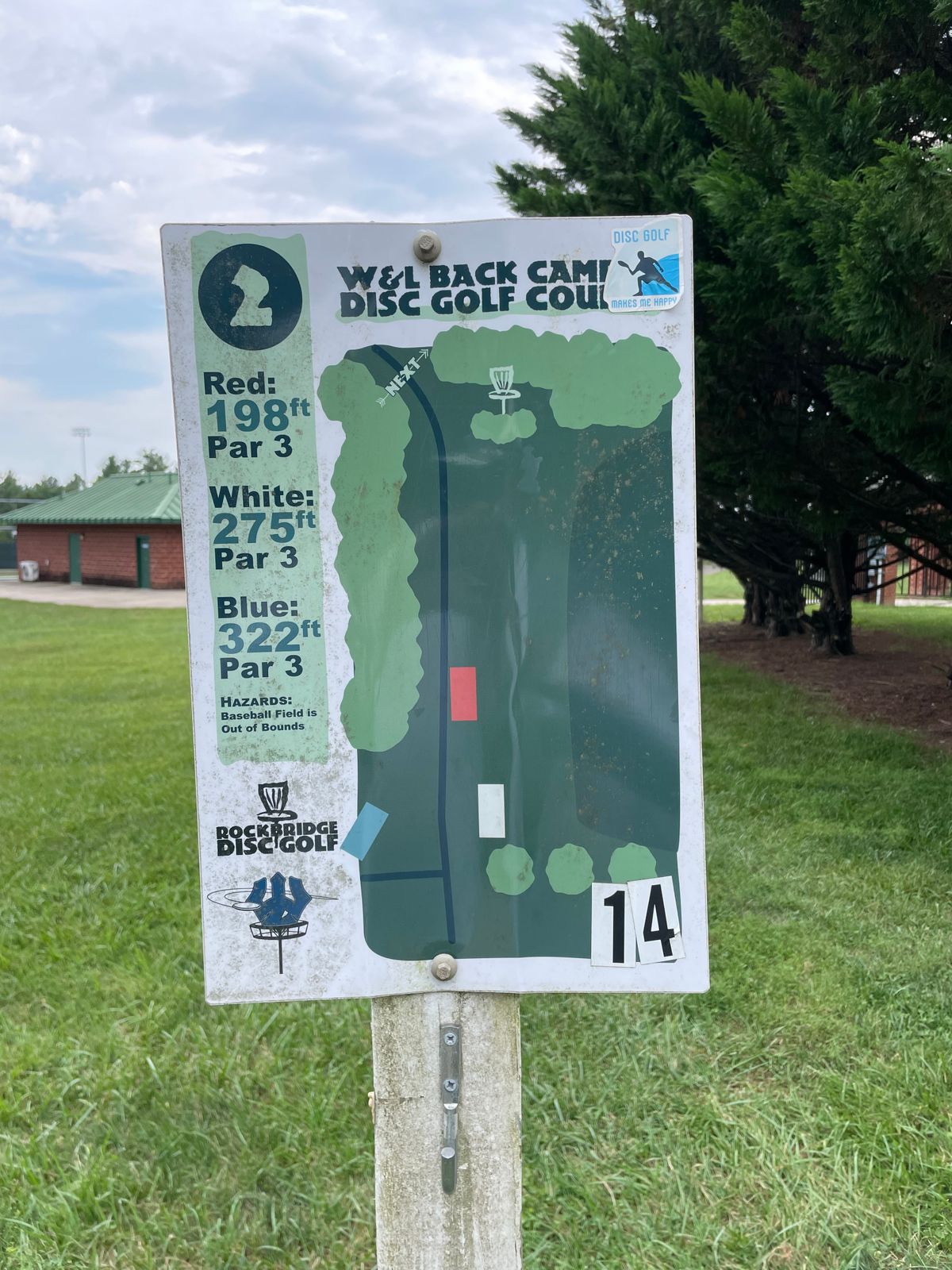 Teepad marker for fairway 2