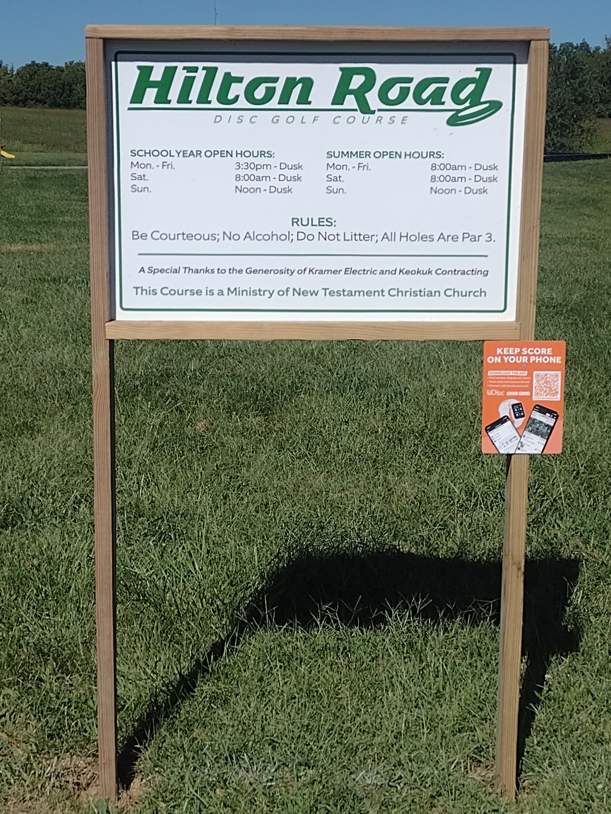 Course Sign
