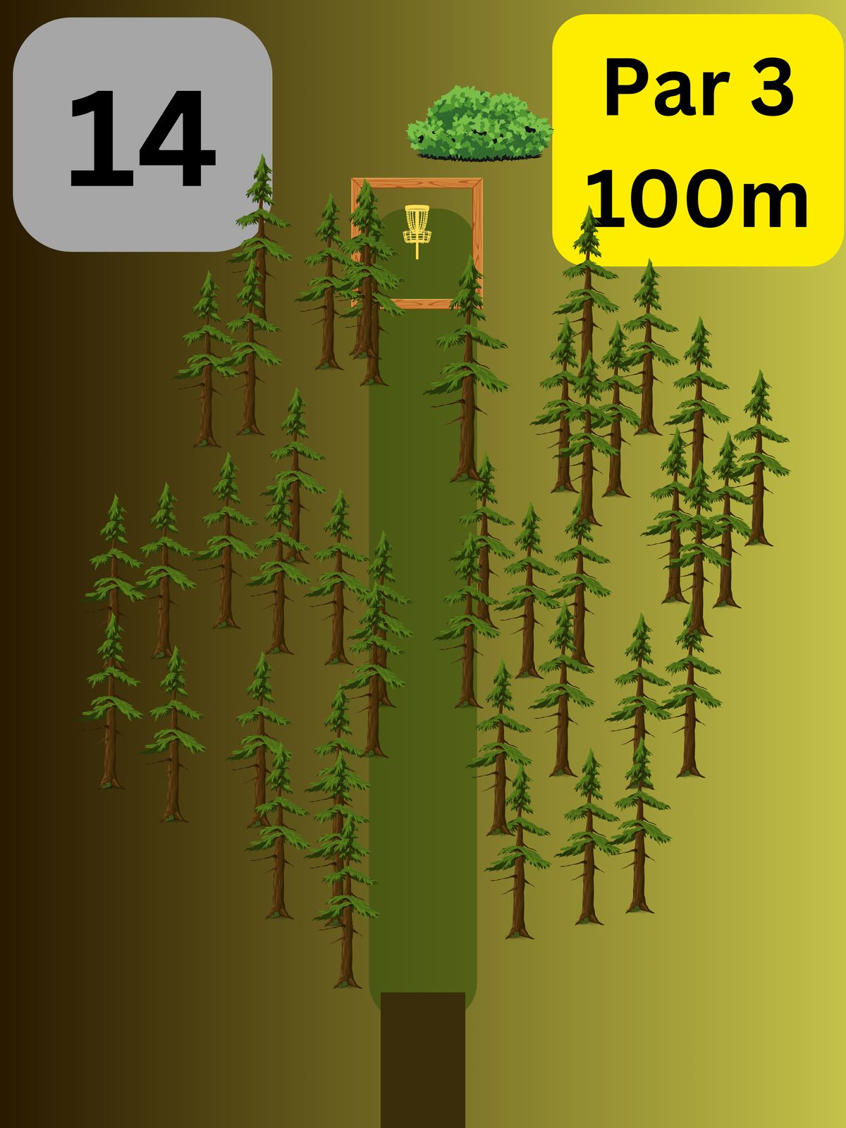 Teesign for hole 14