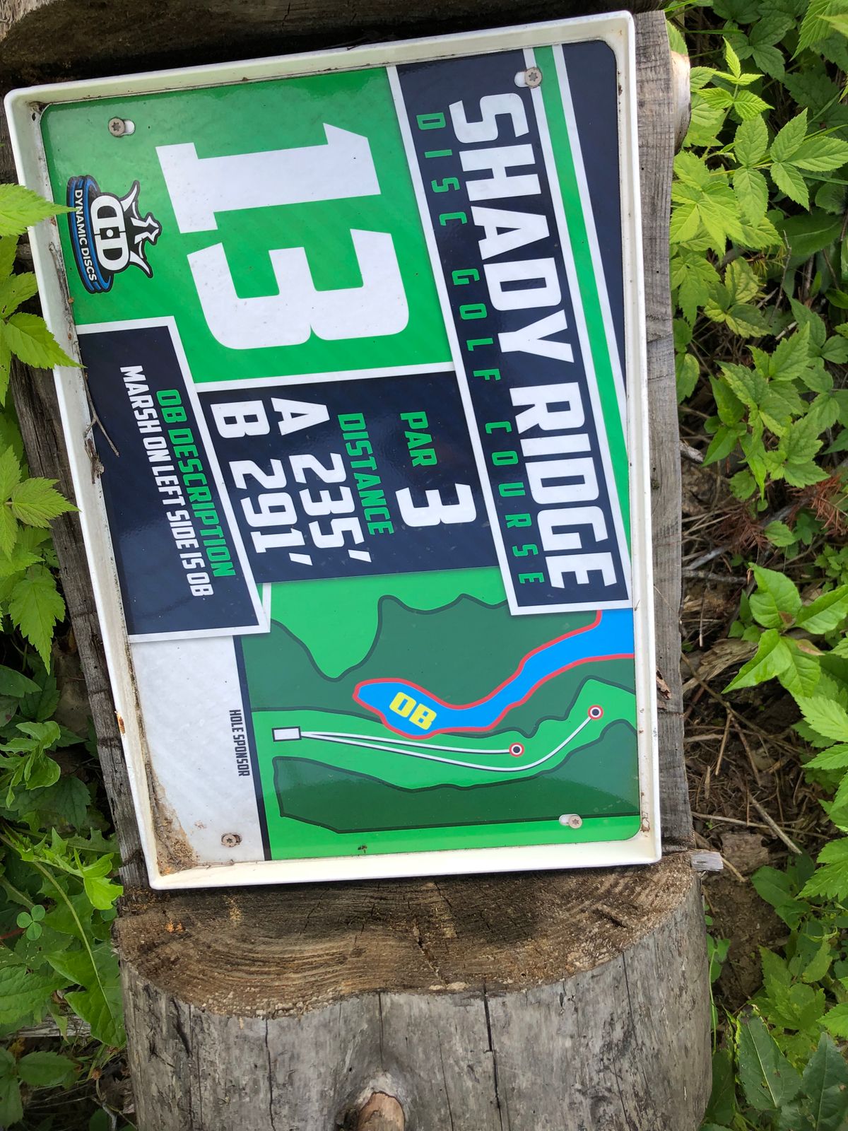 13 Tee sign