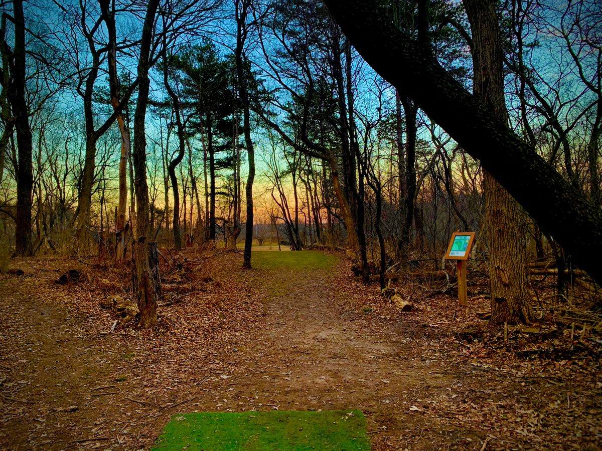 Hole 13 from the tee pad.